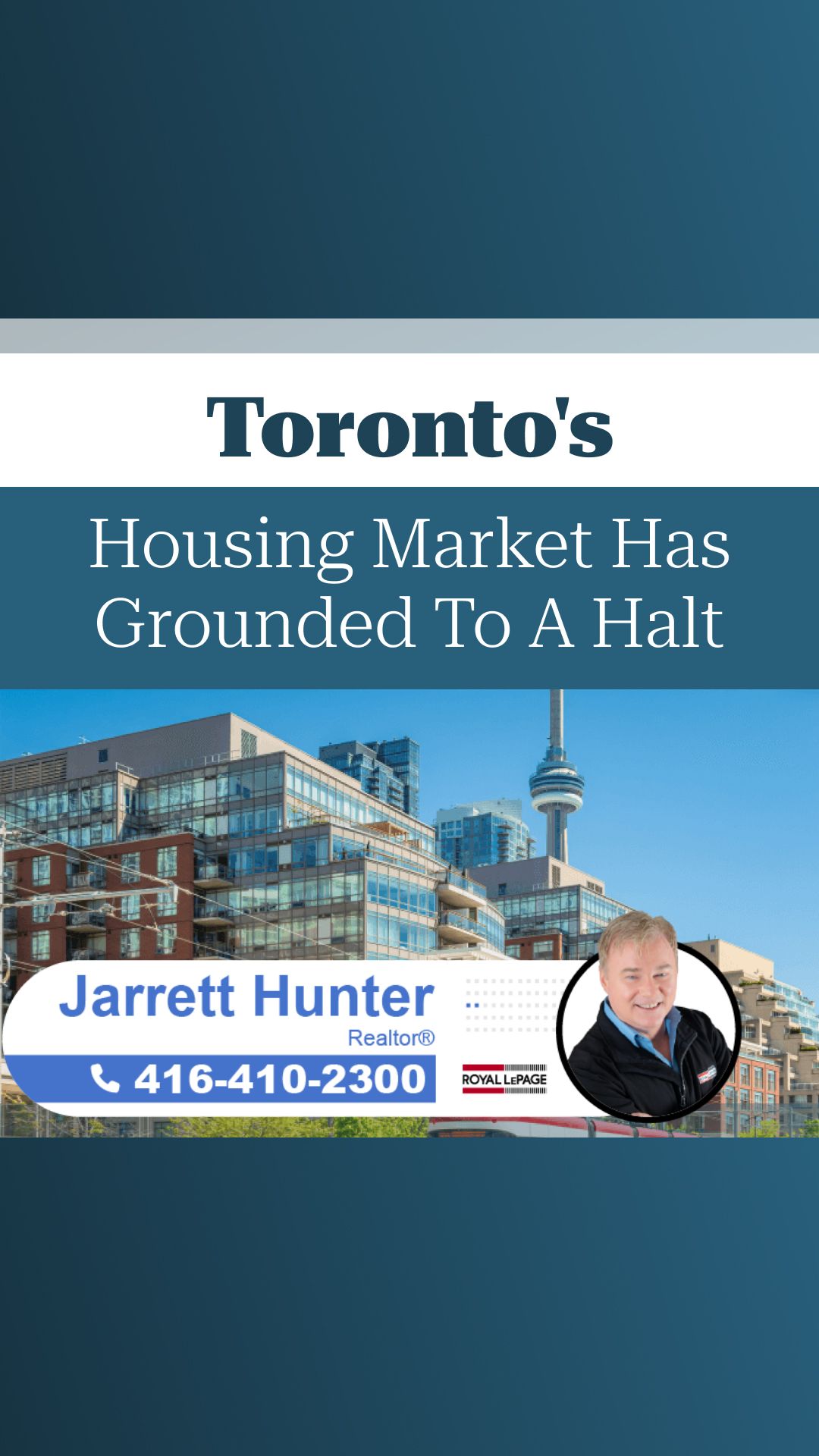 Toronto’s Housing Market Has Grounded to a Halt | MrHunter.ca