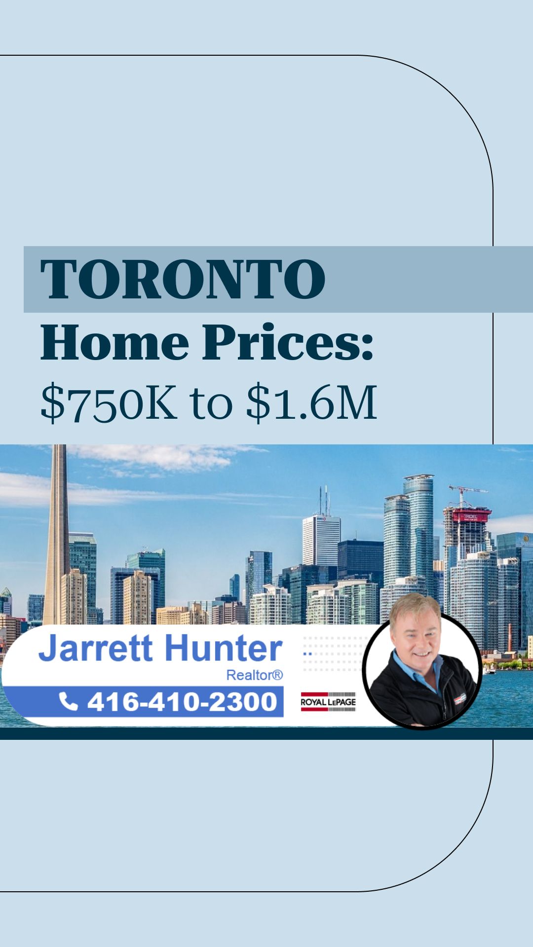 Toronto Home Prices: $750K to $1.6M | MrHunter.ca