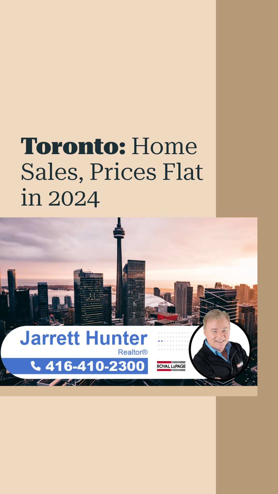 Toronto Transitionary Year: Home Sales, Prices Flat | MrHunter.ca