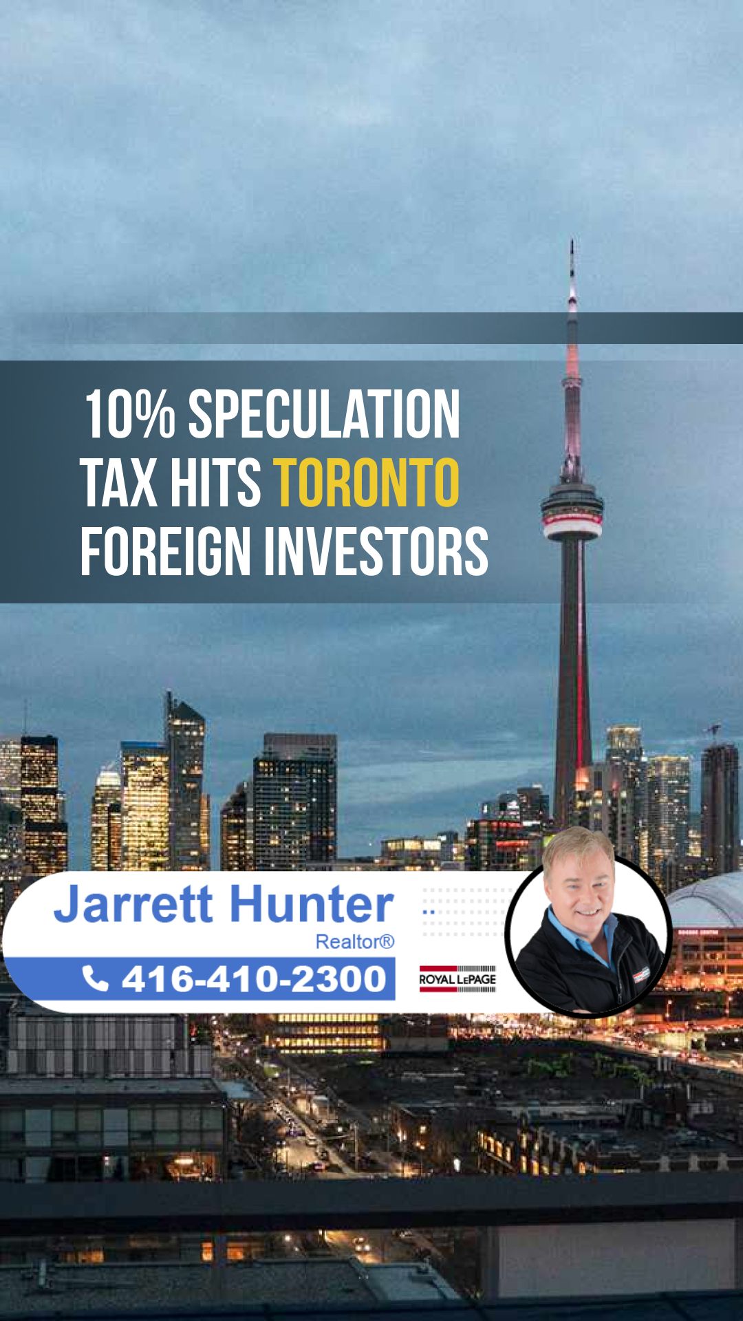 10% Speculation Tax Hits Toronto Foreign Investors | MrHunter.ca