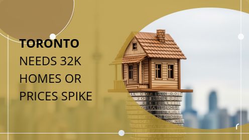 Toronto Needs 32K Homes or Prices Spike | MrHunter.ca